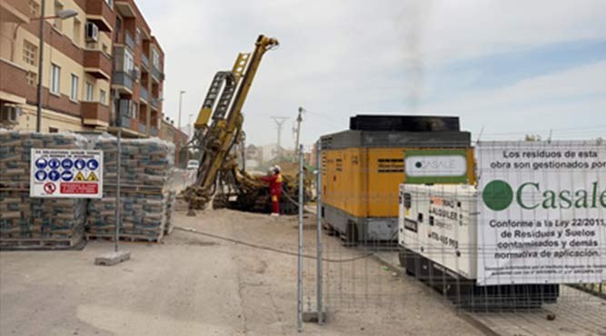 Reparación de calle Monlora en Utebo'